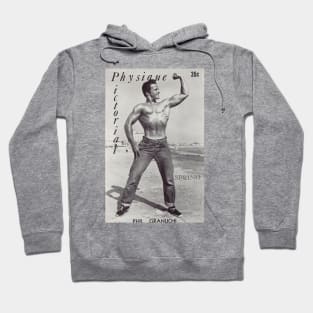 PHYSIQUE PICTORIAL Phil Granuchi - Vintage Physique Muscle Male Model Magazine Cover Hoodie